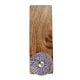 2 Pieces Purple Wheel Flower Ceramic Wooden Door Stopper